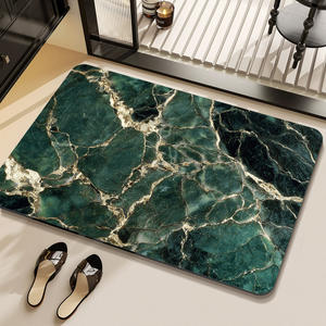Alfombra absorbente para baño, rectangular, antideslizante, de secado rápido, para la entrada de la bañera y el inodoro - Product Image 2