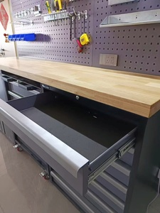 Solution de <span class=keywords><strong>garage</strong></span> ultime, armoire à outils professionnelle, boîte à outils amovible de grande taille, établi, poste de travail de 1,8 m - Product Image 6