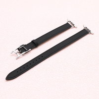 Bracelet de montre en cuir rose pour montre casio Longines Bracelet en cuir véritable Cartier Garmin Seiko montres 20mm Bracelet Double Tour