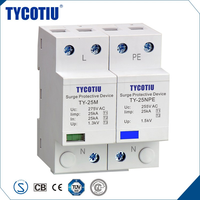 Parafoudre TYCOTIU TY-25M 3P RS 25kA 100kA imax IP20, protection contre les surtensions, MOV T1 Type 1 Classe I Classe B, 3 pôles