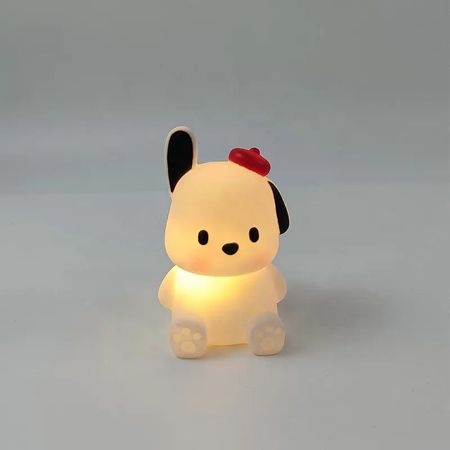 Cute Dog Rabbit Silicone LED Middle Size Night Light for Baby Room and Living Room Decoration