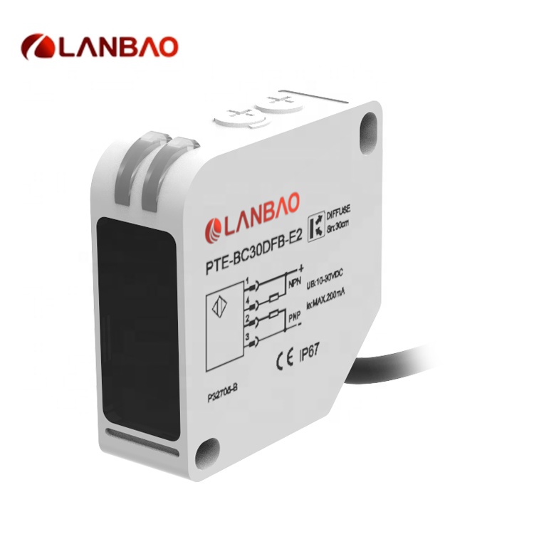 10-30VDC инфракрасный датчик парковки квадратной формы Lanbao с дальним расстоянием 60 м фото датчик