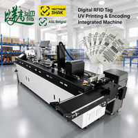 Machine intégrée d'impression et de codage par jet d'encre UV pour étiquettes RFID automatiques pour vêtements |   Imprimante d'étiquettes numériques industrielle haute vitesse