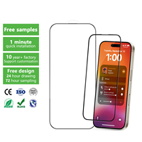 Vente flash - Protection d'écran HD anti-reflet, anti-choc, anti-explosion, couverture intégrale 2.5D 9H pour iPhone 15 14 16 Pro Max