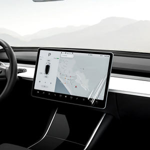 Film de protection d'écran en verre trempé pour écran tactile central HD pour Model3/y 2023 2022 2021 Accessoires de voiture - Product Image 1