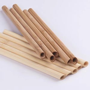 Pailles à boire en <span class=keywords><strong>bambou</strong></span> naturel bio de 2 m avec logo gravé au laser personnalisé pour cadeaux d'entreprise, produit très vendu - Product Image 1