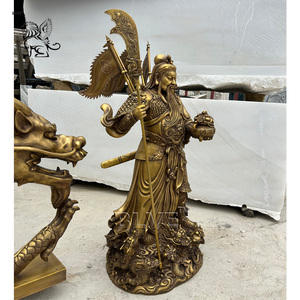 Blve Tùy Chỉnh Bức Tượng Điêu Khắc Hình Trung Quốc Võ Saint Quan Vũ Kwan Kung Cuộc Sống Kích Thước Đồng Thau Quan Công Tượng - Product Image 4