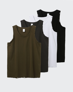 Herrenmode European American High Street Trendy Ärmellose Weste Einfarbiges Patchwork 220g Stricks toff Loose Fit - Product Image 1