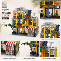 Série de jouets de construction Music Club Building Blocks Street View pour les marchés de cadeaux en gros, les modèles d'exposition d'hôtels urbains et les acheteurs du monde entier
