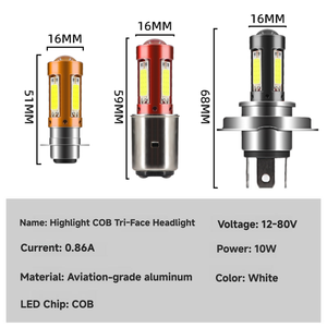 YD usine H4 P15D BA20D 12V ~ 80V parfait moto phare Cob DRL couleur blanche salut Lo faisceau et moto antibrouillard - Product Image 4