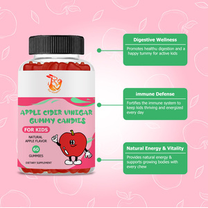 Healthcare Supplement Apple Cider Vinegar Gummies for Digestive Support Improve Immune System Pomegranate Powder Slimming Gummie - Product Image 3