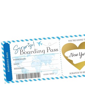 Boleto de Embarque Sorpresa con Sobre, Regalo de Viaje Personalizado para el Día de San Valentín - Product Image 2
