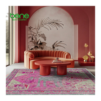 Benyi Tapis Moderne Nouveau Design Personnalisé Support Antidérapant Tapis Rose Tapis Fabricants Personnalisés Tapis et Tapis à Vendre