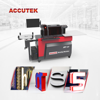 Accutek AT L1 top fournisseur machine à cintrer les lettres avec contrôle de profondeur automatique channelume bobines d'aluminium mini machine à cintrer les lettres