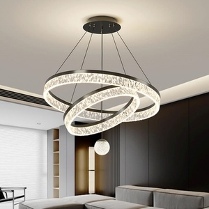 Light Luxury Italian Minimalist Living Room Main Light Atmospheric Home Dining Room Table Dining Room Round <b>Chandelier</b> - Product Image 6