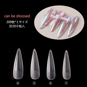 Tszs ตะปูปลอมขนาดเดียวปลายแหลมยาวปลอม200ด้านยาวแบบใส - Product Image 1