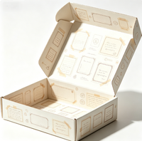 Boîte d'expédition en carton imprimée avec motif unique personnalisé, boîte cadeau pliable entièrement colorée pour l'emballage d'accessoires cosmétiques