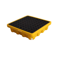 Palette anti-déversement KUDA 0606A-FSLTP pour produits chimiques liquides, palette anti-déversement épaissie, plateforme anti-déversement pour fûts d'huile 600x600x150mm