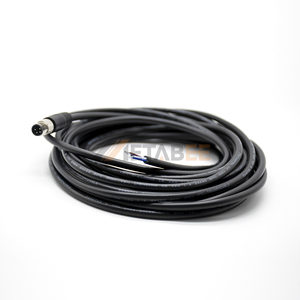 <span class=keywords><strong>Cable</strong></span> de Extensión de Sensor Sobremoldeado Personalizado M8 Macho-Hembra, Impermeable, para Tira de LED Pixel, con PVC Negro, 1m 10m, 4 6 Pines - Product Image 1