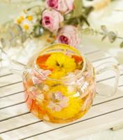 Paquets de boîtes cadeaux 18 PCS Boules de thé de fleurs séchées naturelles 5 grammes Thé fleuri Jasmin Rose Hibiscus Thé de fleurs mélangées Cadeau