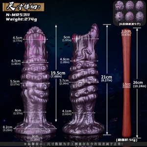 ของเล่นทางเพศ NNSX ขนาด 8 นิ้ว รูปทรงมอนสเตอร์แบบกลวง ทำจากซิลิโคน พร้อมไข่ สำหรับการเล่นทางช่องคลอดและทวารหนัก เหมาะสำหรับคู่รัก เพิ่มความสุขทางเพศ - Product Image 2