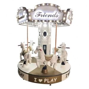 Children's Playground Indoor Network Red 6-Person Carousel <b>Amusement</b> Equipment New Luxury Carousel Coin-Operated Game <b>Machine</b> - Product Image 5