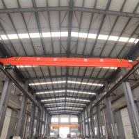 Grúa Eléctrica Monoviga BLD con Control PLC, Motor de 5T de Capacidad de Elevación y 12.5M de Vano para Uso en Talleres de Construcción