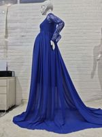 Intiflower 1113 Robes de Grossesse Sexy pour Femmes Enceintes en Dentelle à Manches Longues – Nouvelles Robes et Vêtements de Maternité Élégants pour Séance Photo