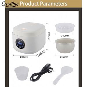 Cuisinière à riz électrique miniature portable multifonctionnelle de 3 L pour enfants, cuisson automatique du riz avec tasse à mesurer pour un usage domestique - Product Image 5