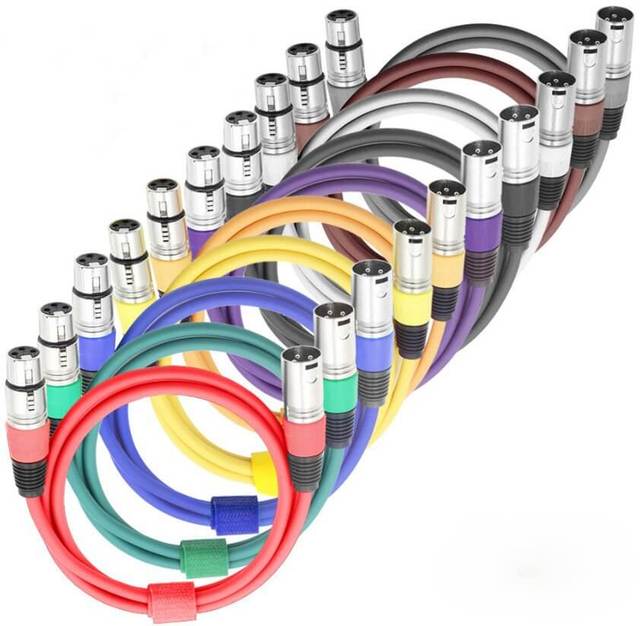 2026 Custom Xlr Wire Cable Silver 15 16 Stereo 100 ft Kabel Leads Xlr m to Xlr f Professional Microphone Cable