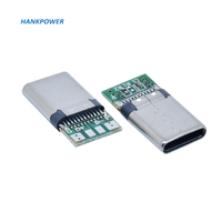 Type-c 2.0 Connecteur USB 24PIN Données de charge 4 cœurs Fiche mâle Type c
