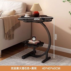 Mesa <span class=keywords><strong>de</strong></span> borde <span class=keywords><strong>de</strong></span> madera maciza con flores para hogar pequeño, mesa <span class=keywords><strong>de</strong></span> <span class=keywords><strong>centro</strong></span> <span class=keywords><strong>de</strong></span> doble capa, dormitorio, mesita <span class=keywords><strong>de</strong></span> noche móvil, mesa redonda pequeña - Product Image 5