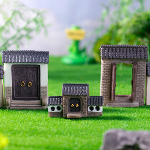 Décoration de jardin féerique, figurines de maison en résine miniatures pour la création de micro-paysages, la décoration de bonsaïs, de terrariums et de pots de fleurs. - Product Image 1