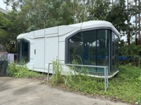Capsule spatiale en acier préfabriquée la plus vendue, prix d'usine, design moderne, personnalisable, écologique, appartement extérieur