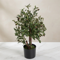 Arbre d'olivier artificiel réaliste en gros avec pot, plante artificielle persistante pour la décoration intérieure, le bureau, l'hôtel, les mariages et les événements