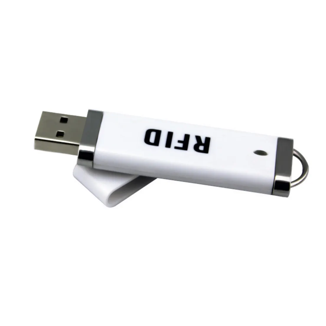 Memberikan SDK 13.56Mhz USB Pembaca RFID Tag Elektronik Non-kontak Kontrol Akses Pembaca Kartu Desktop