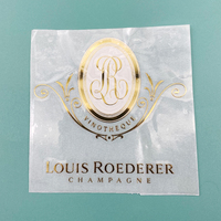 Autocollant en métal transparent avec logo métallique imprimé personnalisé, étiquette en métal pressée en 3D, transfert en nickel
