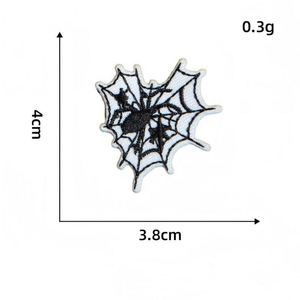 <b>Mini</b> Size Iron on /self Sticker <b>Black</b> White Embroidery Punk Style Rose Girl Skull Lighter Diamond cat Patch for Decoration - Product Image 4