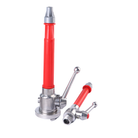 Outils de lutte contre l'incendie 1 pouce 2 pouces en plastique en alliage d'aluminium buse d'incendie commutée buse à jet droit buse de pulvérisation