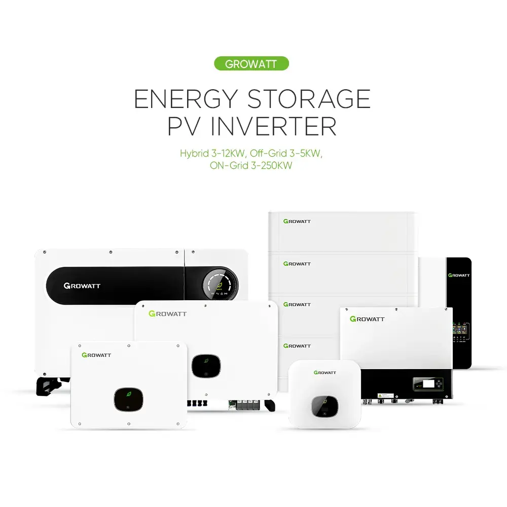 Growatt Inverter surya Hybrid, lebar Mppt 5000Es Off Grid 3.5Kw 5.5Kw 3500 W 24 V papan utama dengan pengontrol