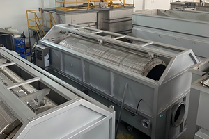 Sıcak satış yüksek yeterlilik döner davul yetiştiricilik hassas Microscreen filtre katı sıvı ayırma için evsel kanalizasyon - Product Image 6