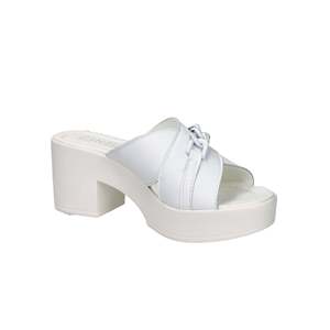 Cinzia <b>Soft</b> Women's Heeled Slipper White IAF203519 - Product Image 5