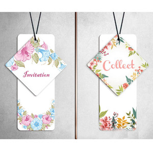 Étiquette suspendue en papier couché de haute qualité, élégante, pour bébé et enfant, avec logo personnalisé imprimé - Product Image 4