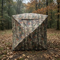Abri de chasse camouflage imperméable détachable à 270 degrés pour la chasse au cerf et au dinde, tente pop-up imperméable pour l'extérieur