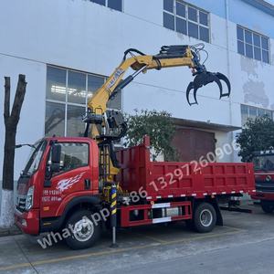 Griffe 360 degrés pleine Rotation 12 tonnes camion avec camion-grue à briques avec grue à bras pliant de 2 tonnes de capacité de préhension - Product Image 6