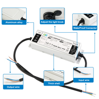 Controlador LED Zetoo de 50W IP66 con Garantía de 5 Años, Control de Tiempo y Atenuación, Salida Única, Carcasa de Aluminio para Alumbrado Público Exterior