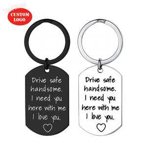 Fábrica al por mayor <span class=keywords><strong>novio</strong></span> conducción seguridad llavero personalizado llavero <span class=keywords><strong>cumpleaños</strong></span> San Valentín regalo para el marido de su <span class=keywords><strong>novio</strong></span> - Product Image 1