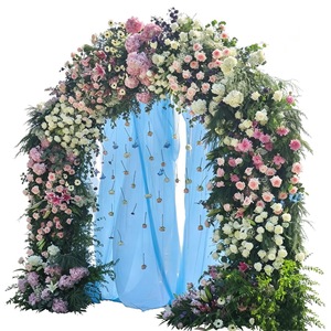 Natural Greenery Floral <b>Arch</b> <b>Decor</b> For Indoor Reception Outdoor Lawn Wedding And Festival Event Styling - Product Image 4