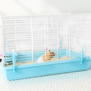 Yee Two Choices Castle Shape Double Floor Luxury Hamster Cage Provided with All The Needs for Hamster