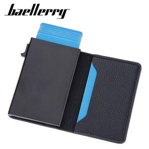 Baellerry Men's RFID Card Holder 4 Inch PU Leather Credit Card <b>Clip</b> Everyday Use - Product Image 2